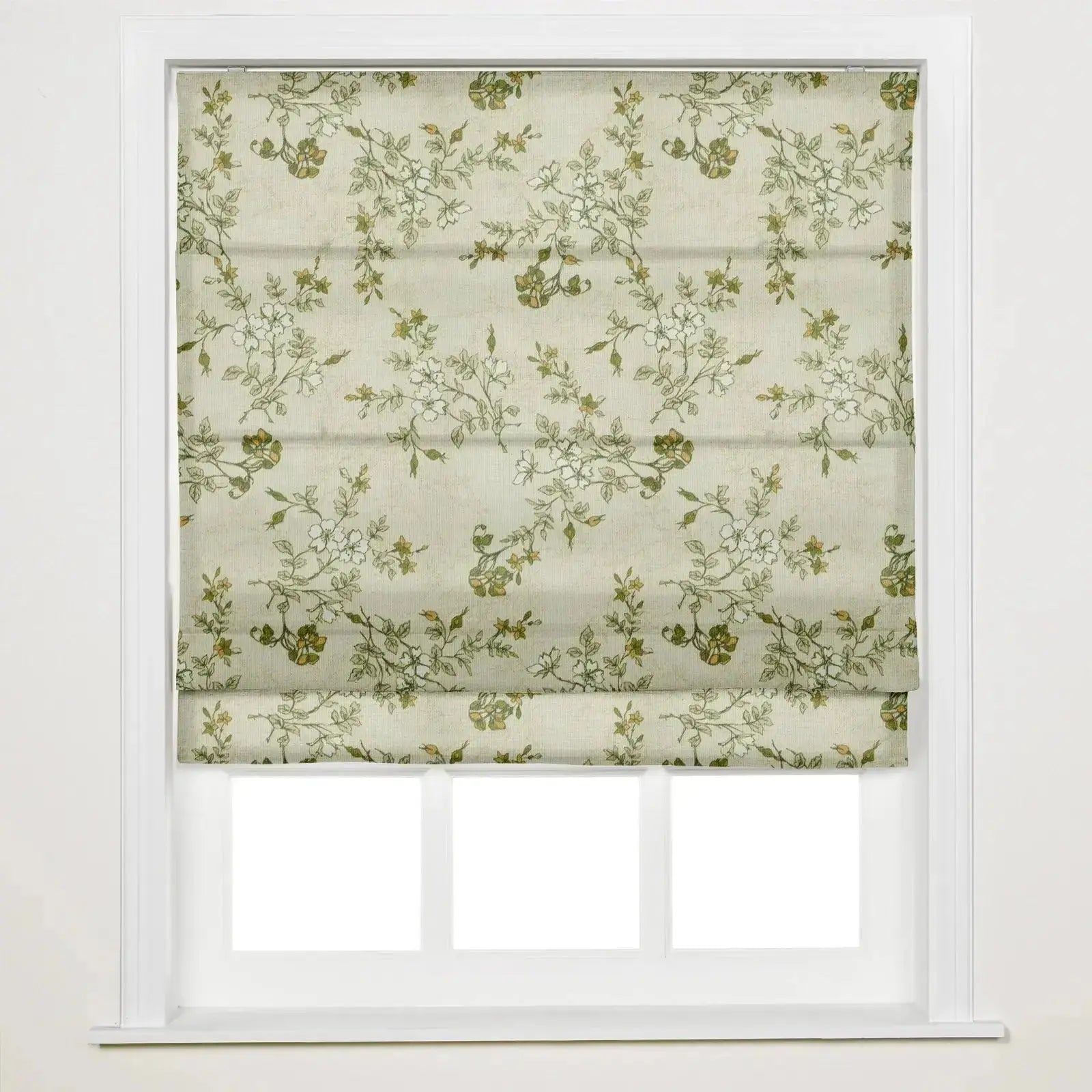 Sara Le Printed Roman Shade Cordless -TWOPAGES