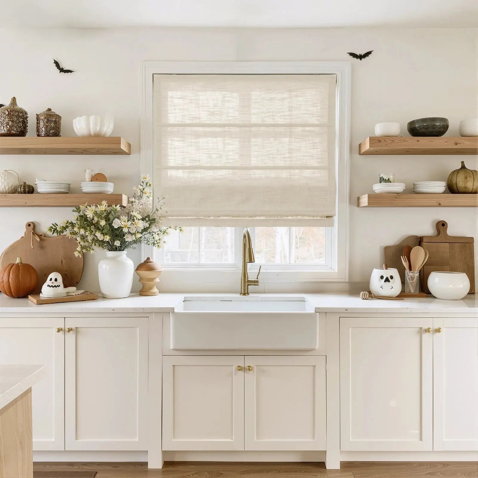 Liz Linen Roman Shade Cordless -TWOPAGES