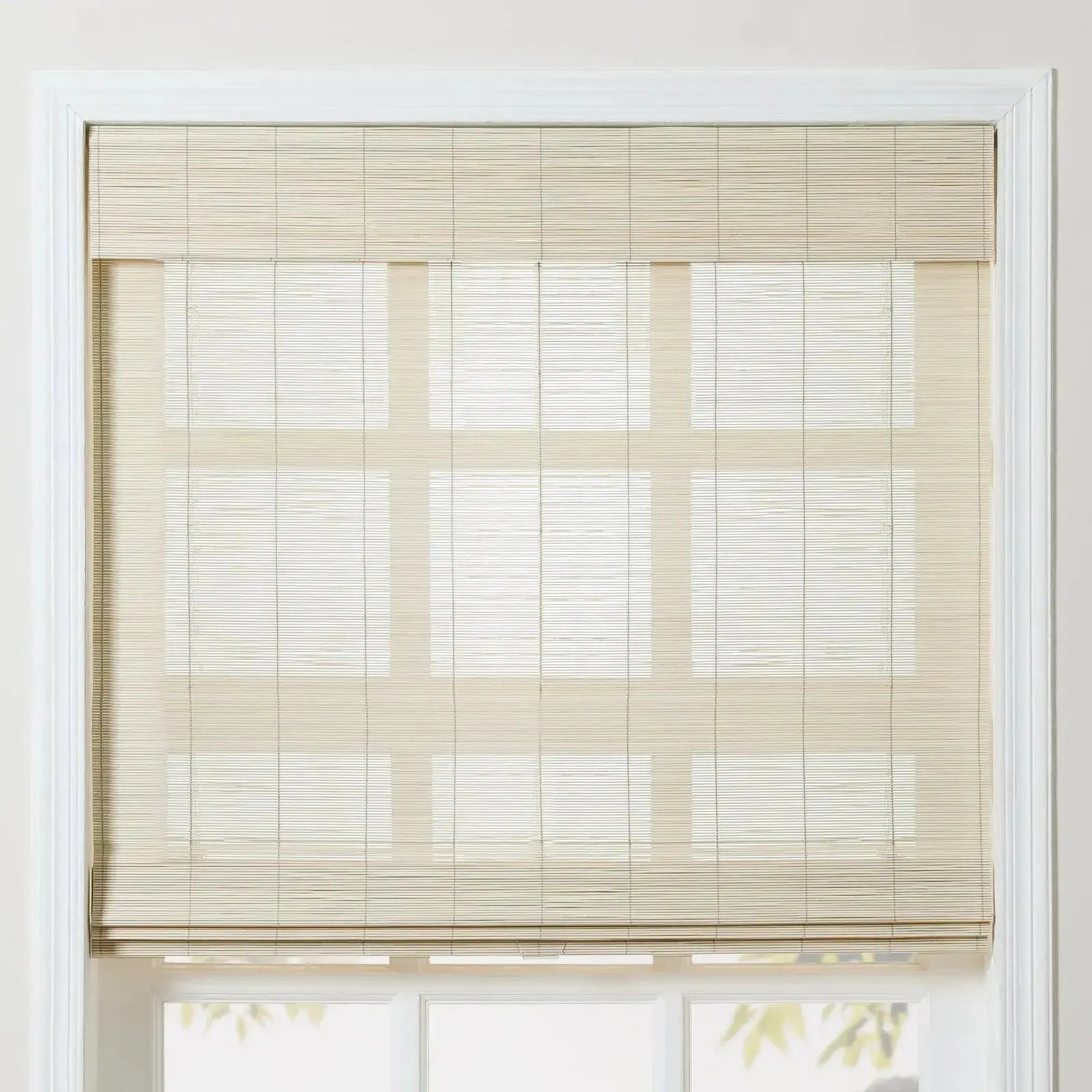 Sybil Bamboo Roman Shade - Sand Beige TWOPAGES CURTAINS