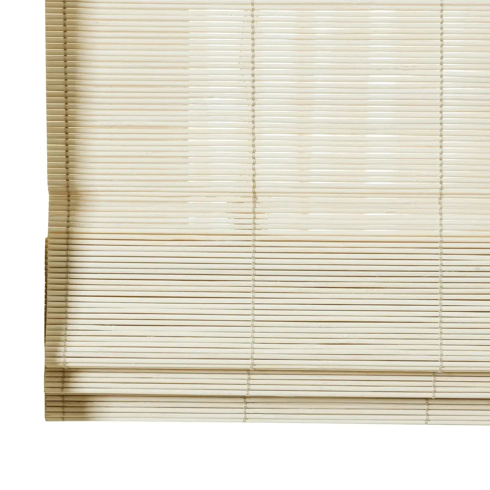 Sybil Bamboo Roman Shade - Sand Beige TWOPAGES CURTAINS