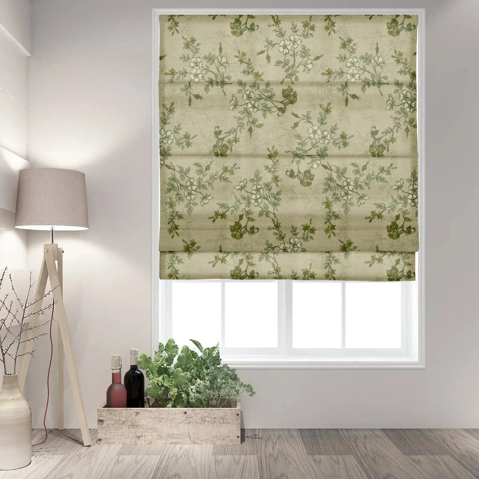 Sara Le Printed Roman Shade Cordless Plus Size -TWOPAGES