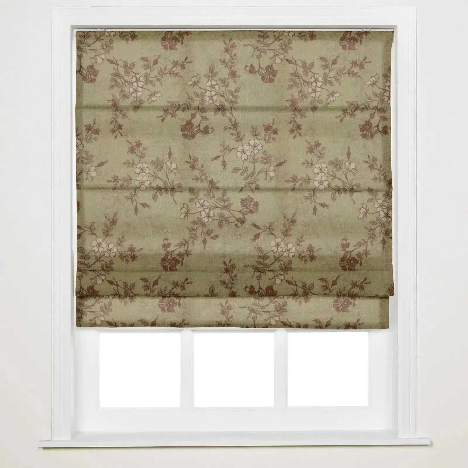 Sara Le Printed Roman Shade Cordless -TWOPAGES