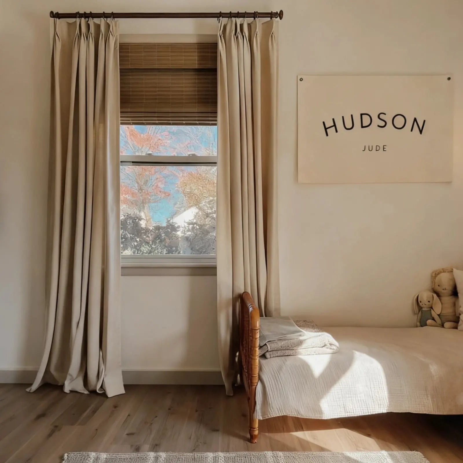 Isabella heavyweight cotton pleated drapery for elegant insulated interiors