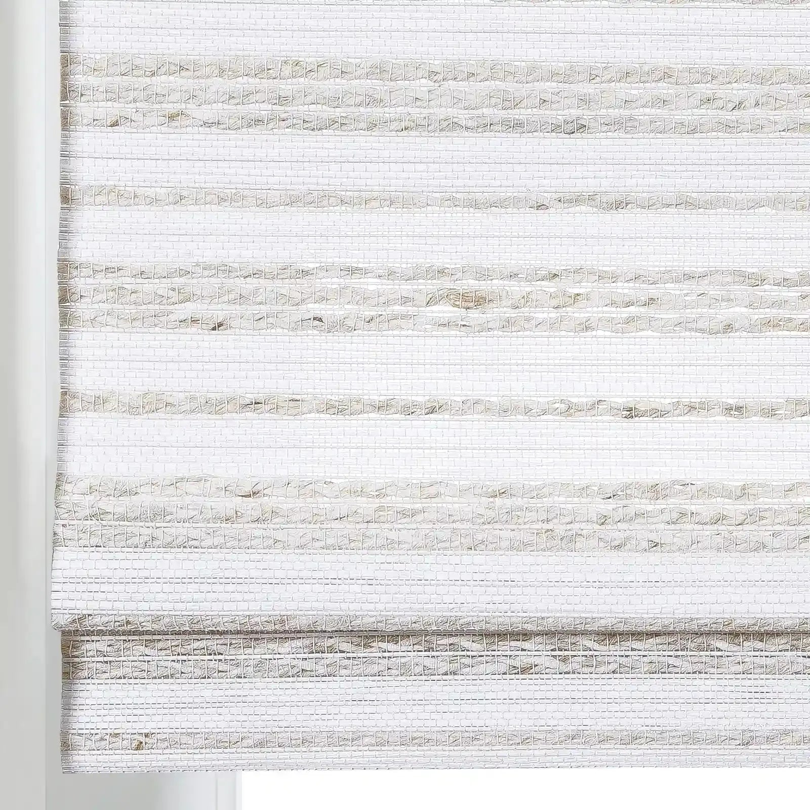 Rae Natural Ramie Flax Woven Wood Shades - Series C -TWOPAGES CURTAINS