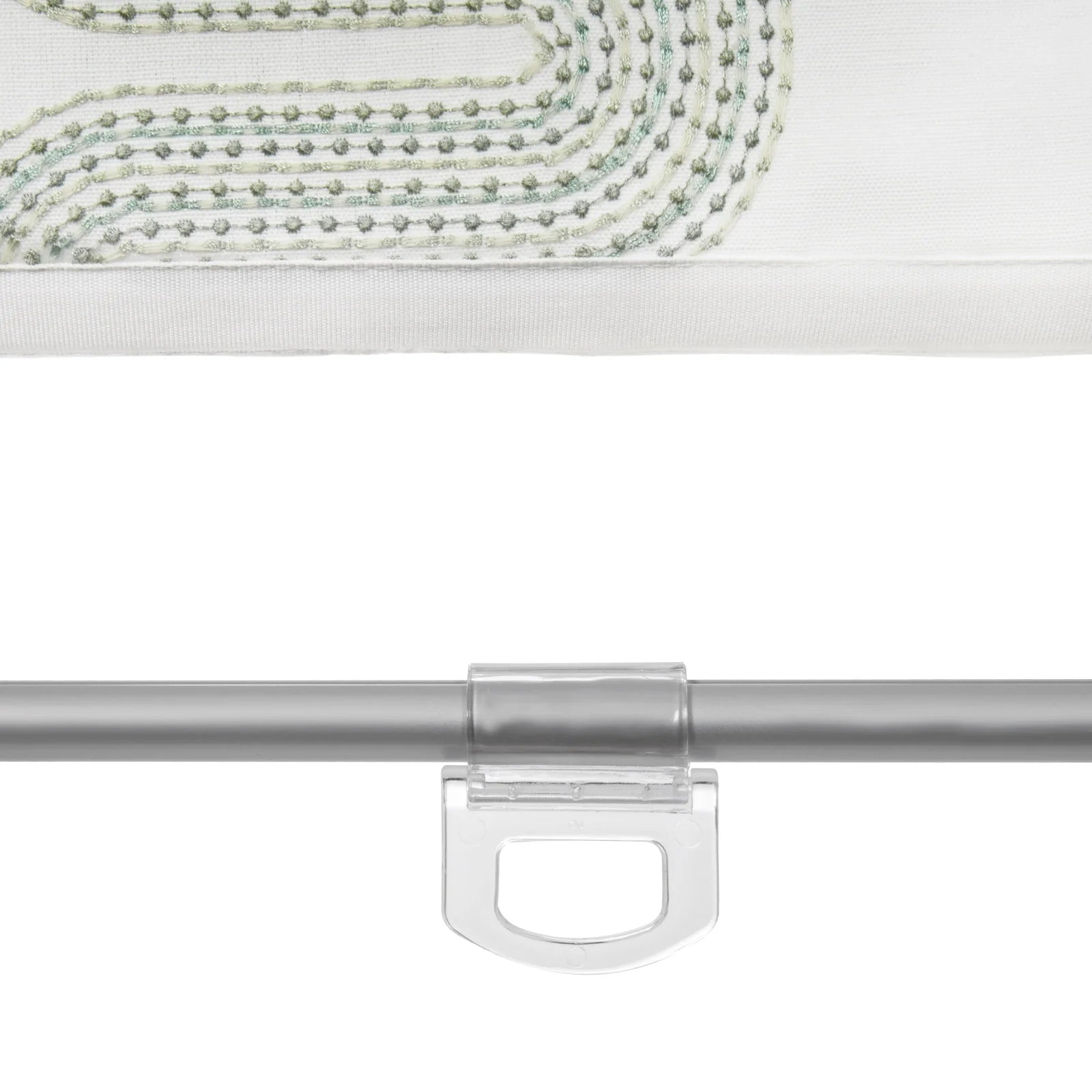 Linnea Linen Cotton Embroidered Roman Shade Cordless -TWOPAGES