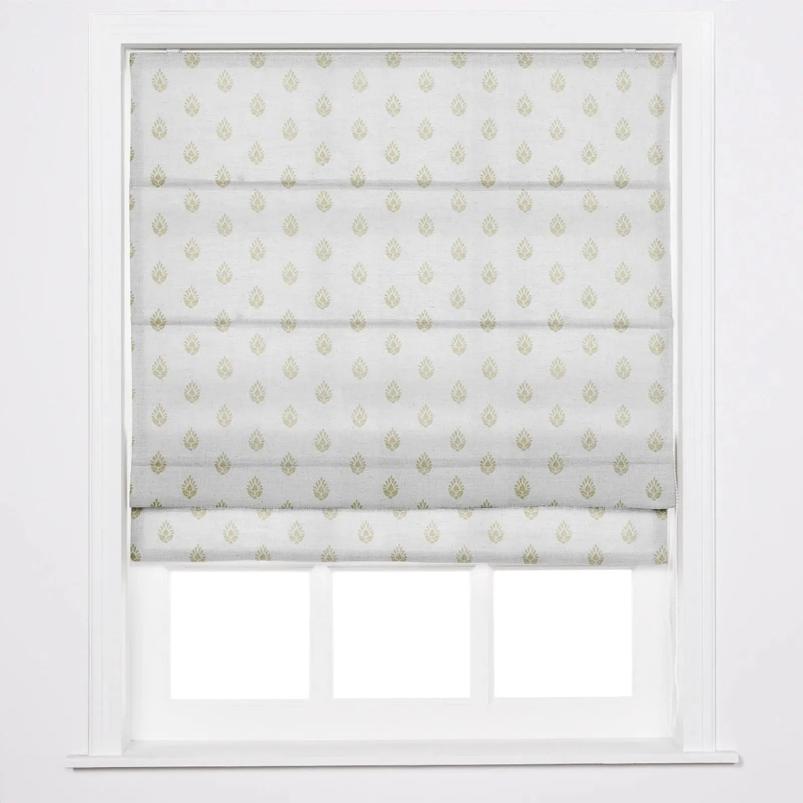 Stefana Silber Printed Roman Shade Cord Lift -TWOPAGES