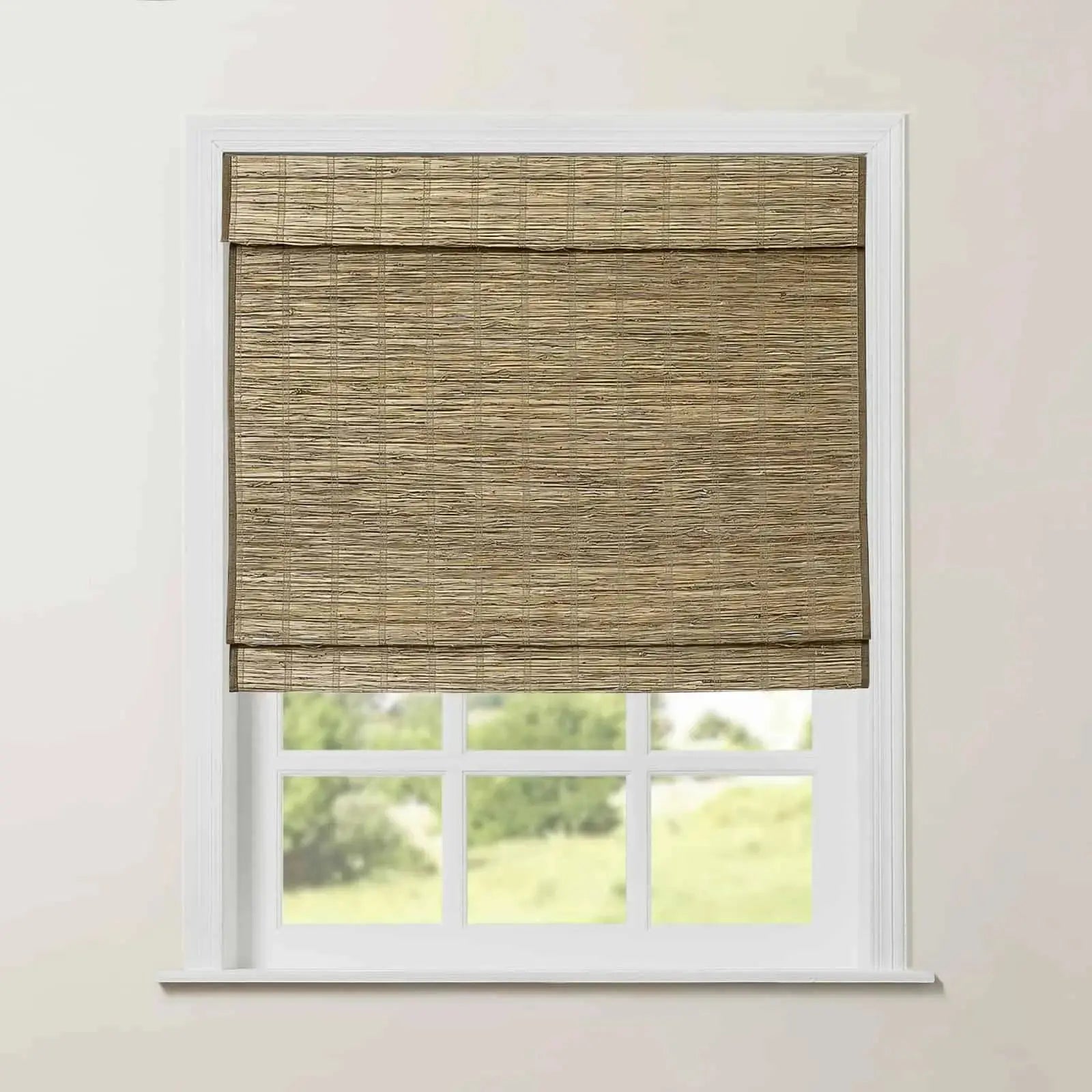 Rae Natural Ramie Jute Woven Wood Shades - Series M -TWOPAGES CURTAINS