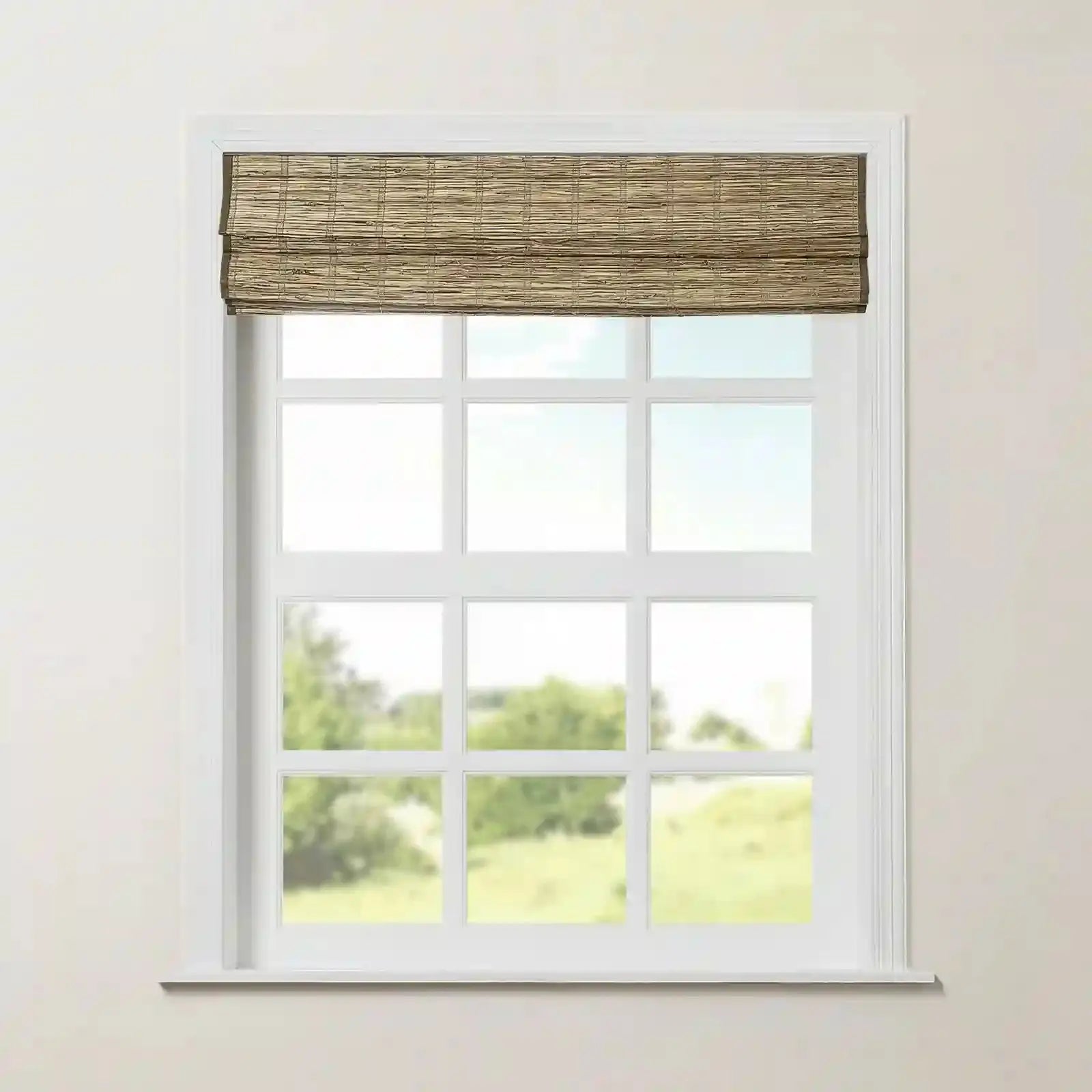 Rae Natural Ramie Jute Woven Wood Shades - Series M -TWOPAGES CURTAINS