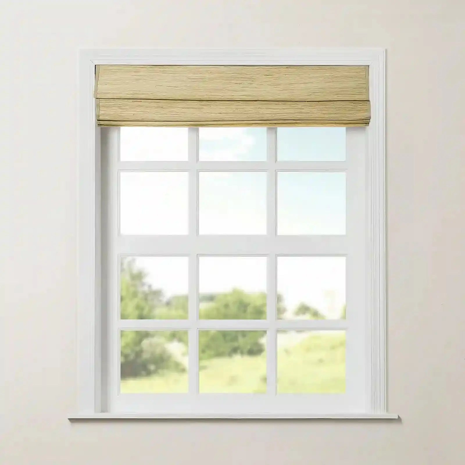 Rae Natural Ramie Jute Woven Wood Shades - Series M -TWOPAGES CURTAINS