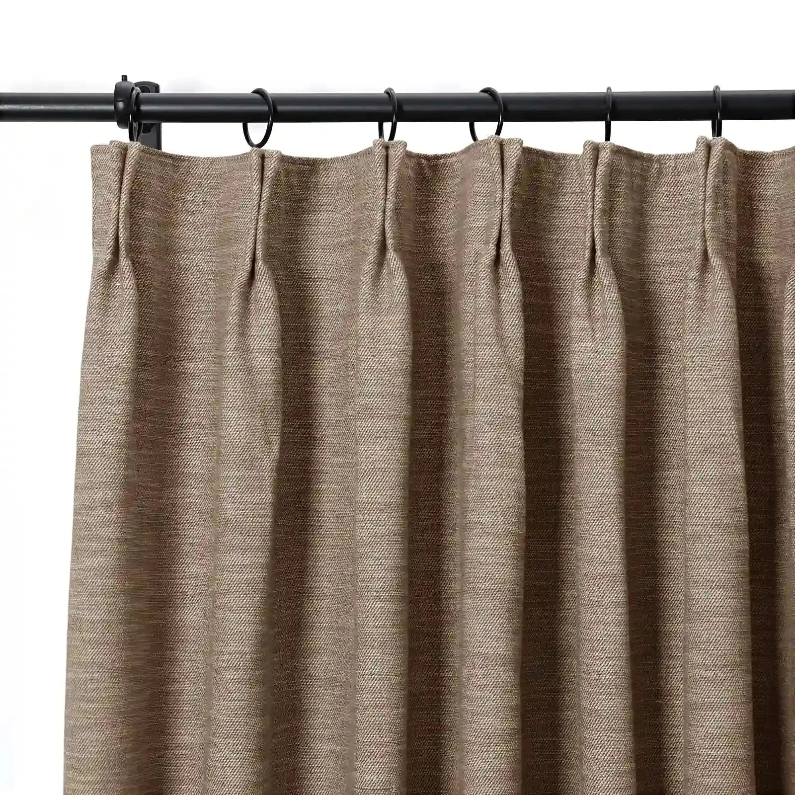 Cloe cotton blend pleated drapery for stylish insulated room design