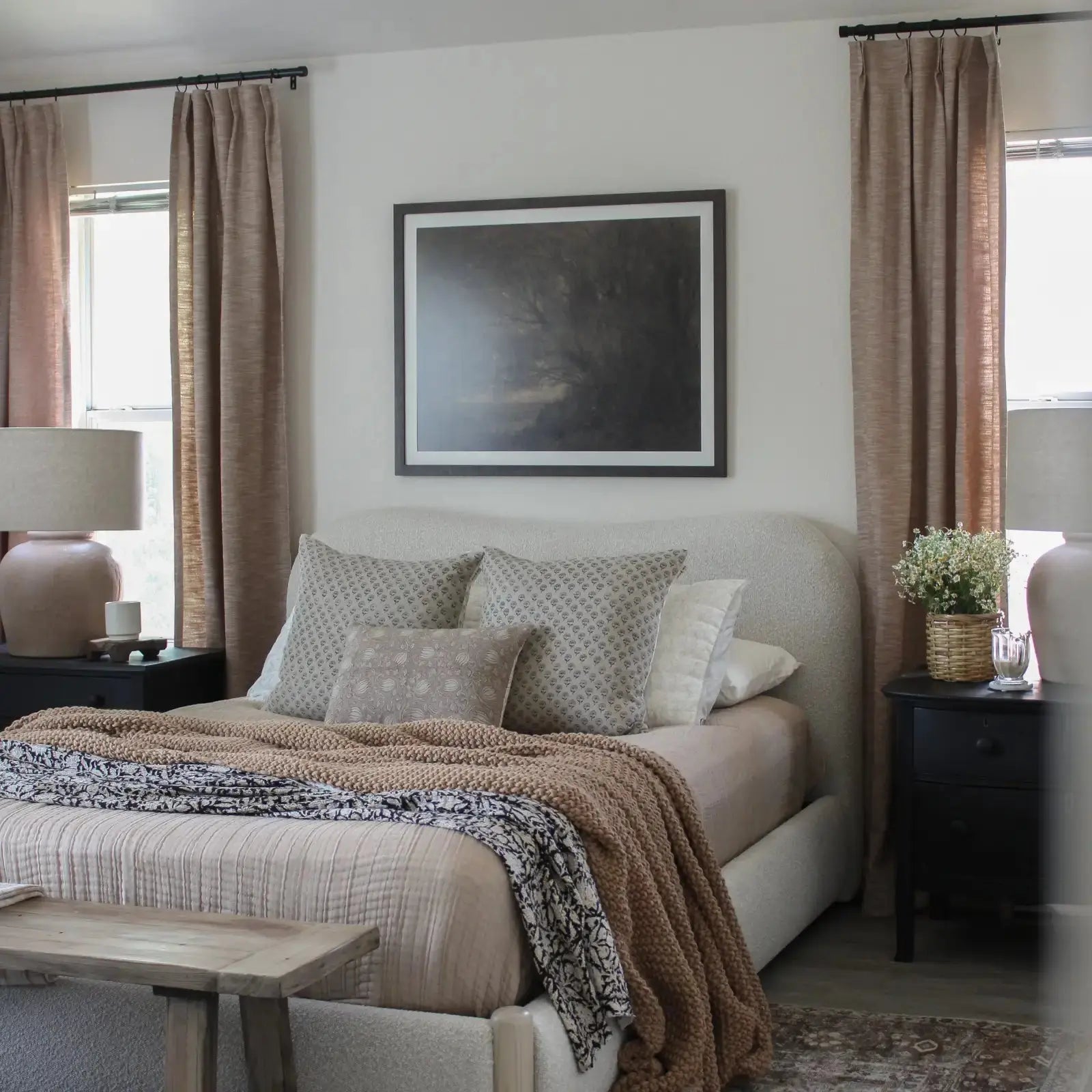 Cloe cotton blend pleated drapery for stylish insulated room design