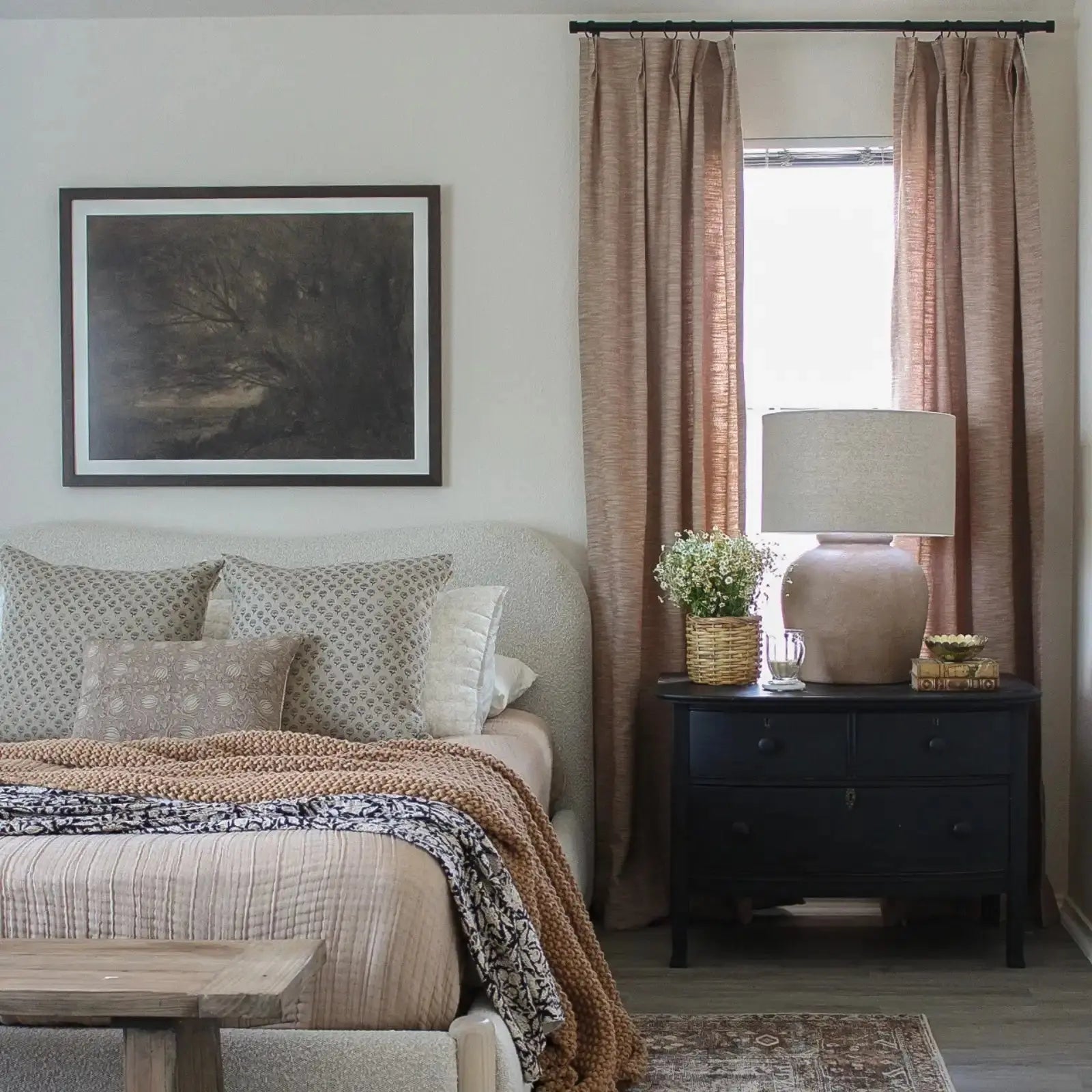 Cloe cotton blend pleated drapery for stylish insulated room design