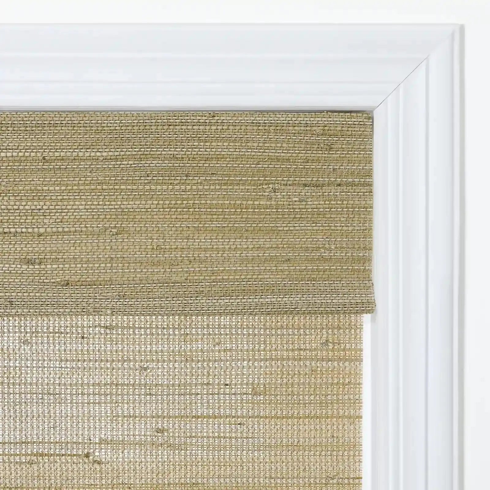 Rae Natural Ramie Jute Woven Wood Shades - Series D -TWOPAGES CURTAINS