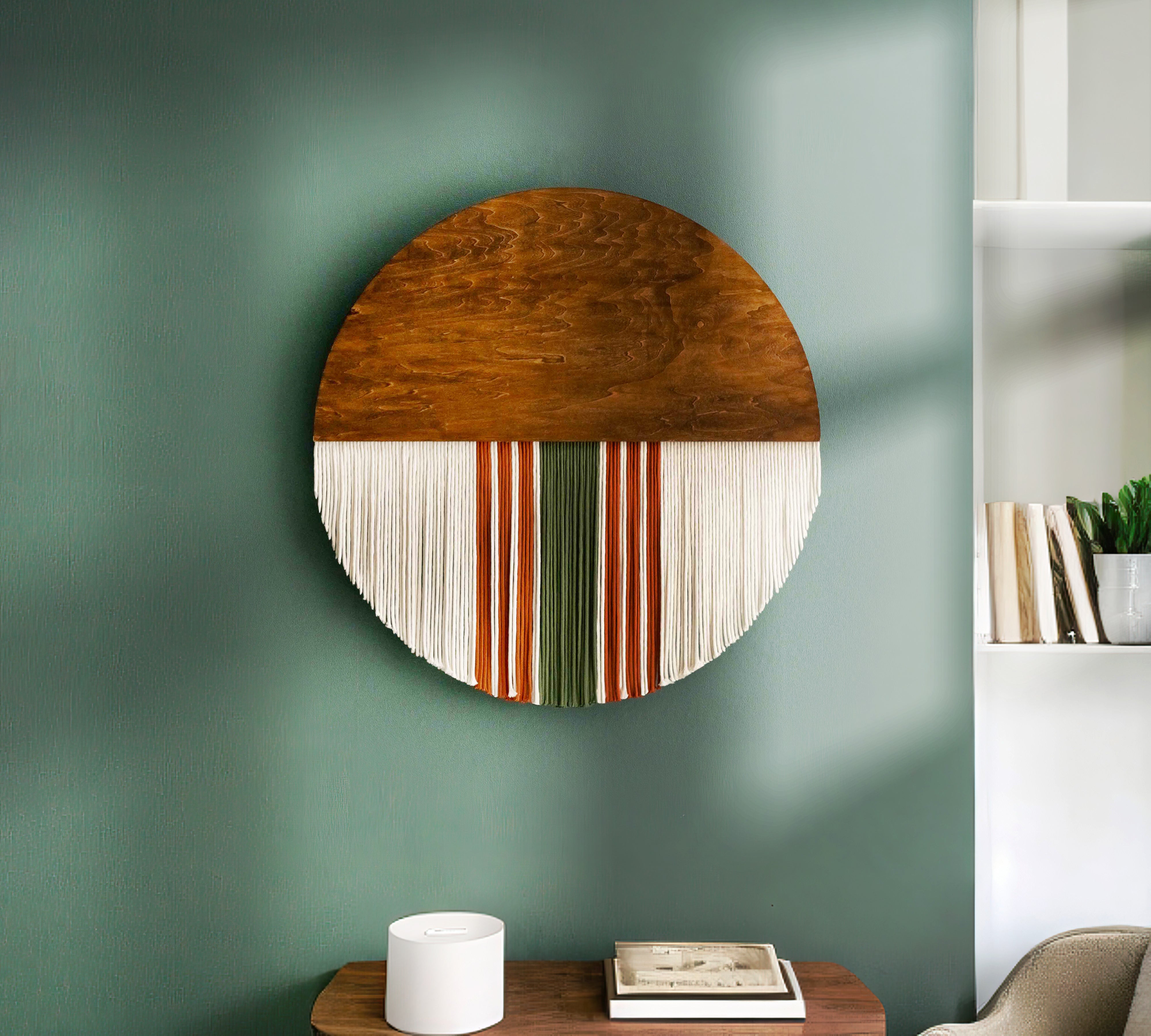 Round Macrame Boho Wall Hanging Decor V54