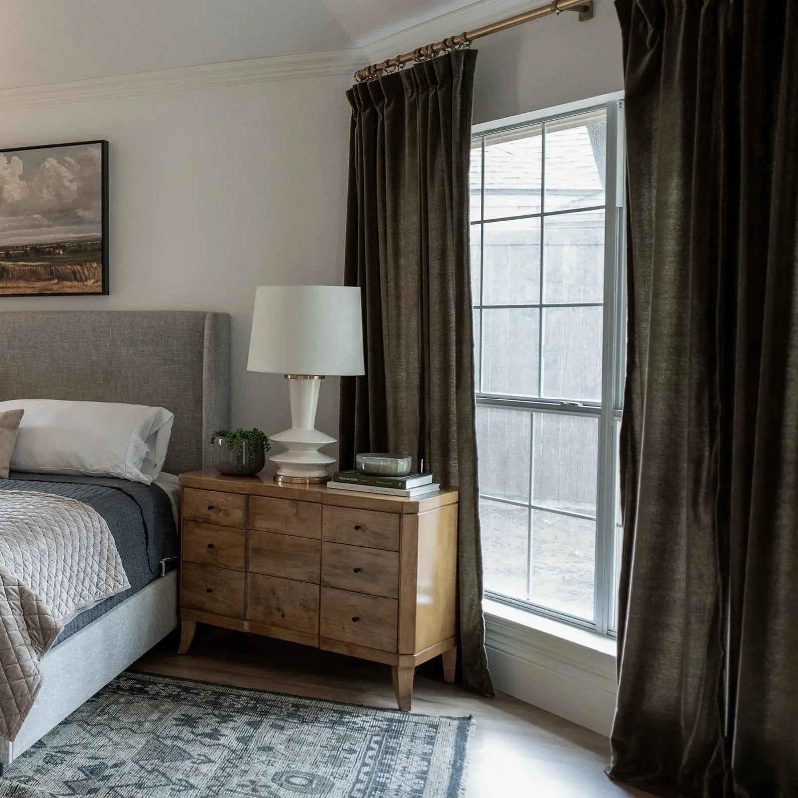 Luster velvet drapery pleated for elegant insulated room style