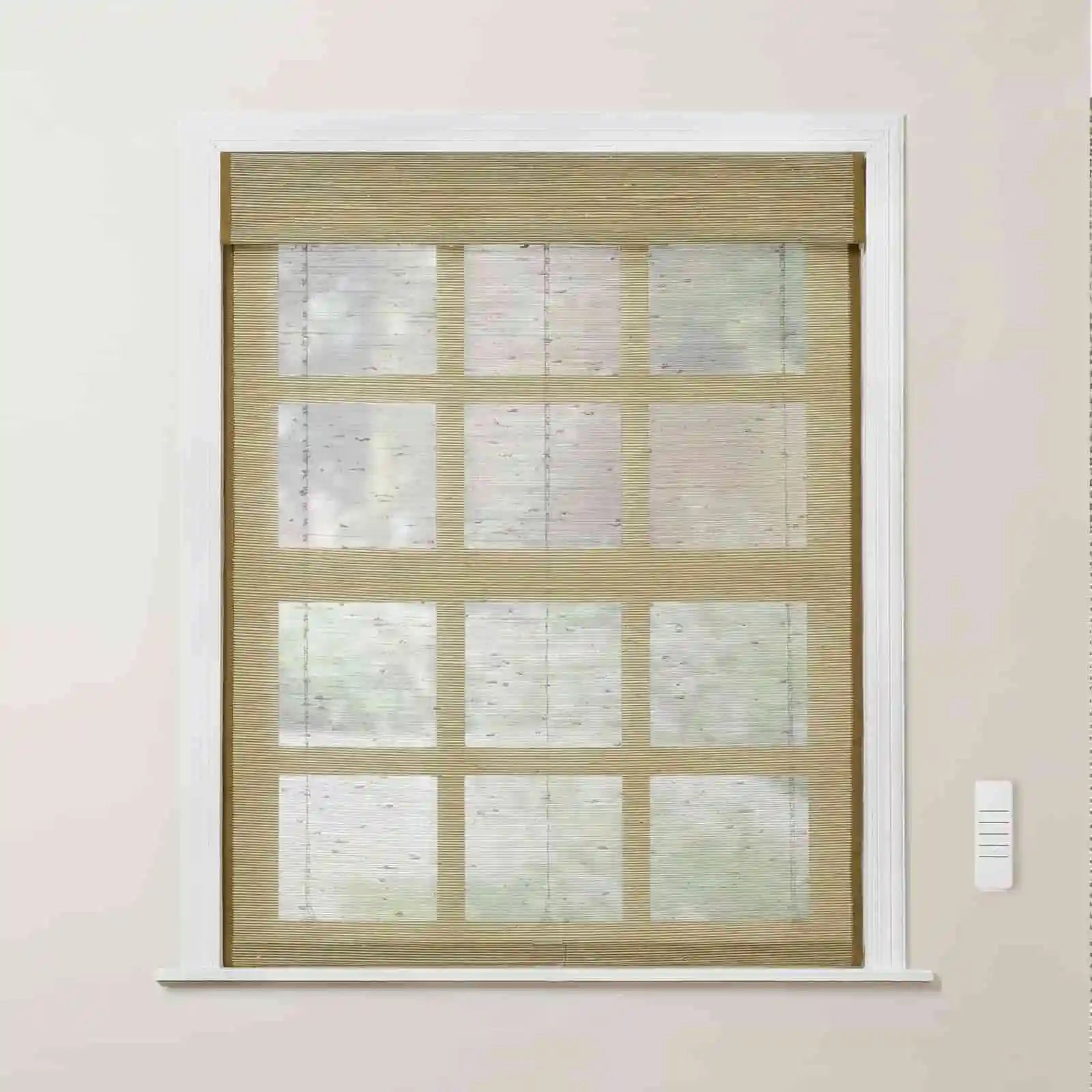 Rae Motorized Window Shades Bamboo Woven - Series P - TWOPAGES