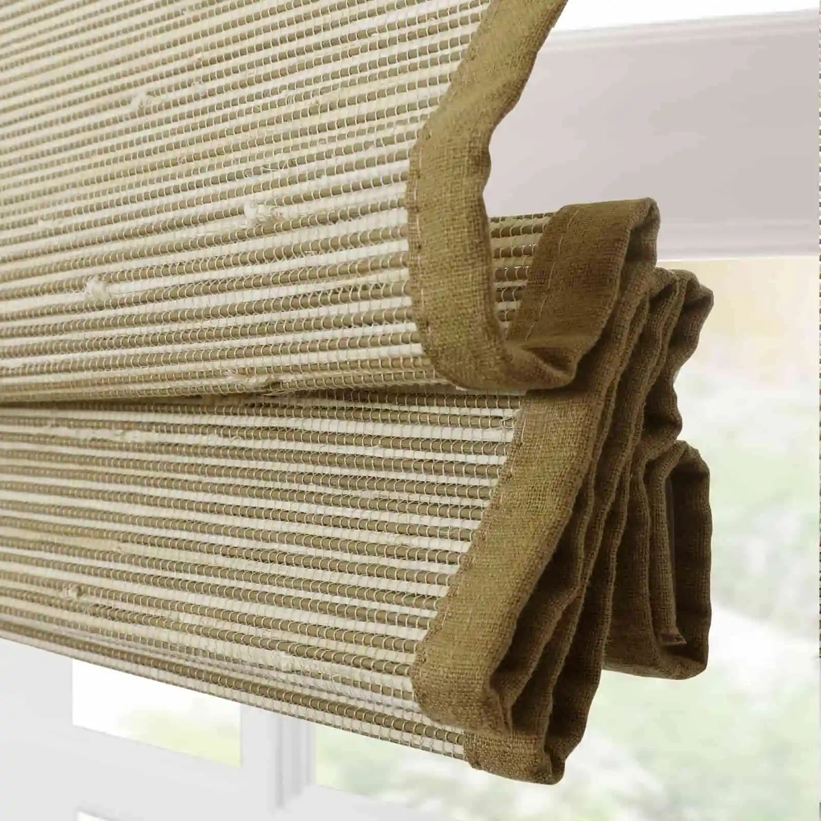 Motorized Window Shades Bamboo Woven