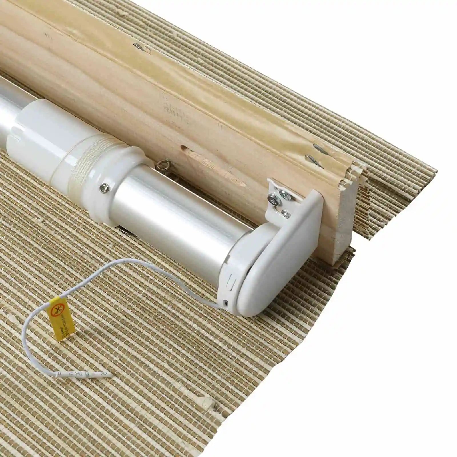 Motorized Window Shades Bamboo Woven