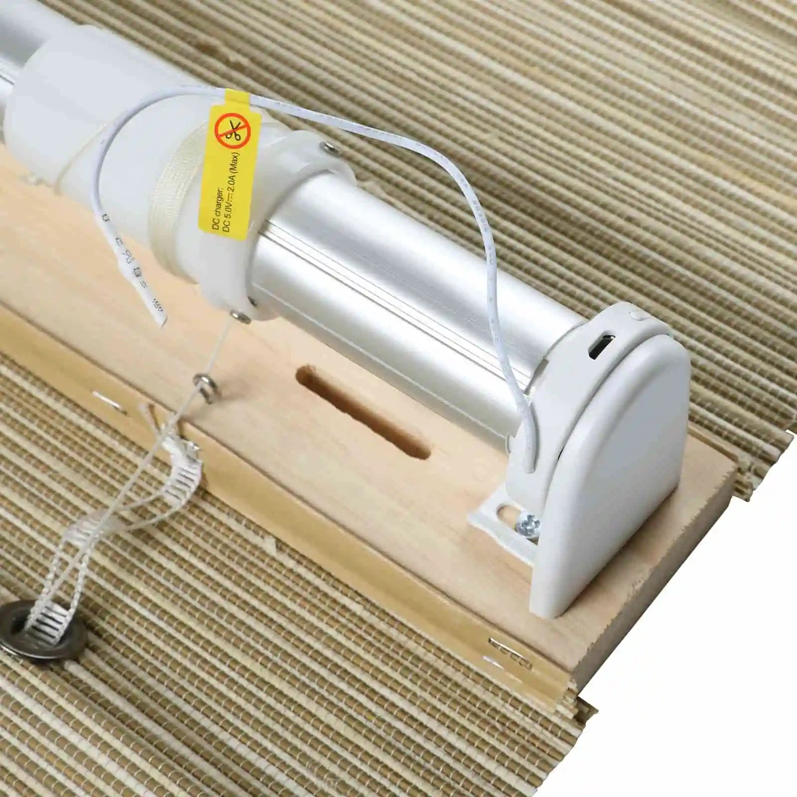 Motorized Window Shades Bamboo Woven