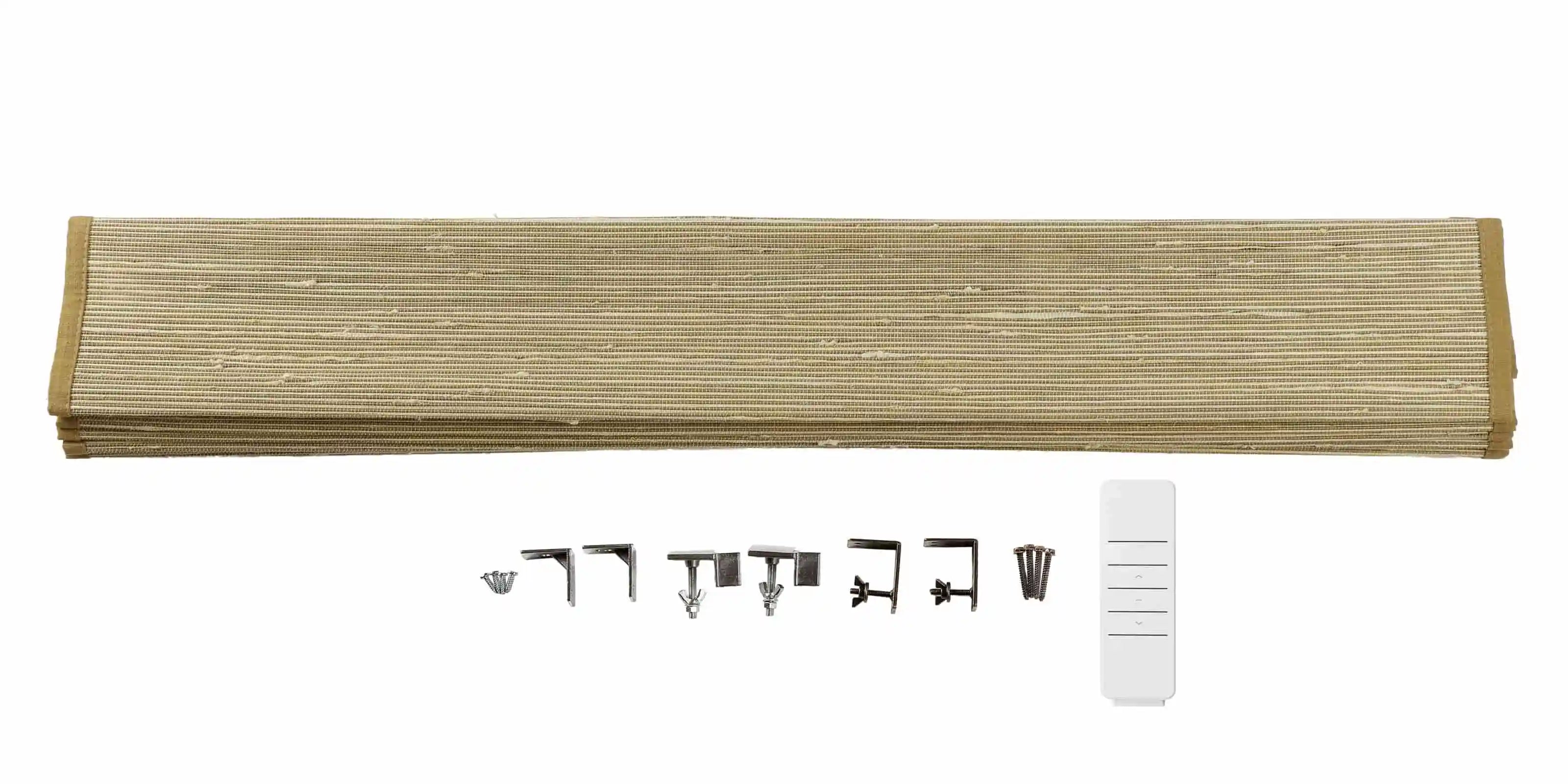 Motorized Window Shades Bamboo Woven