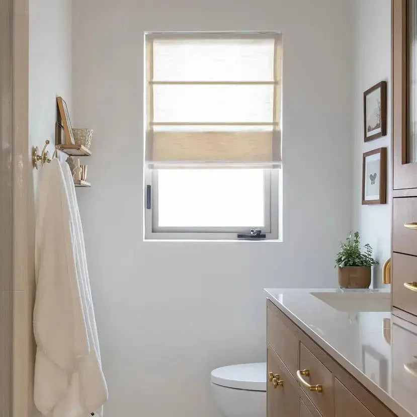 Jawara Linen Cotton Roman Shade Cordless -TWOPAGES