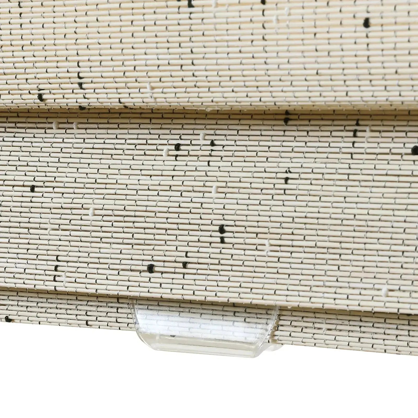 Sybil Bamboo Roman Shade- Winter White TWOPAGES CURTAINS