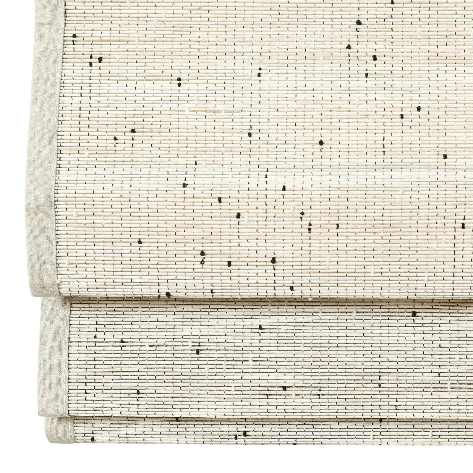Sybil Bamboo Roman Shade- Winter White TWOPAGES CURTAINS