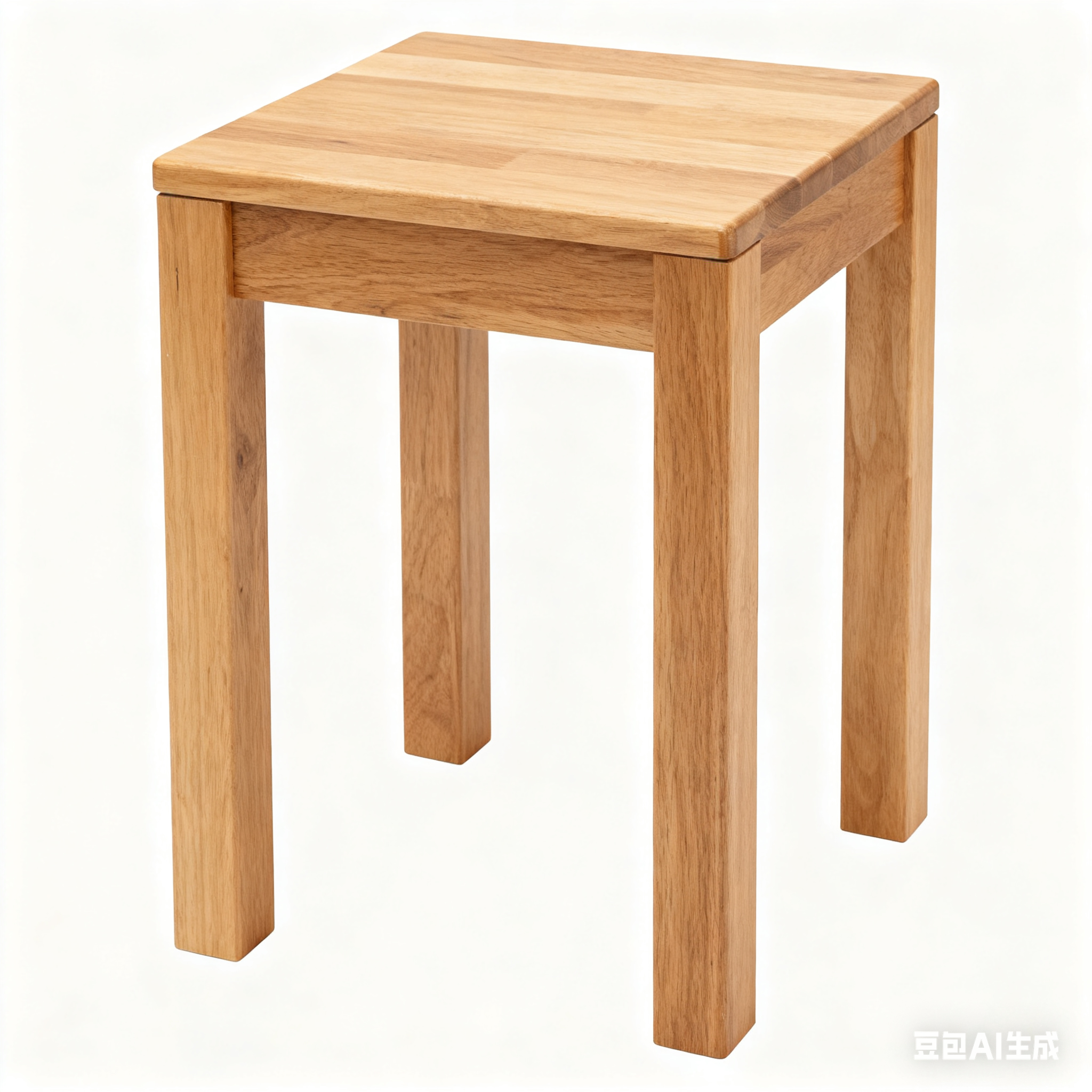 YesWood Utility Series Solid Wood Stools - 2-Pack, Walnut Finish, 75cm Height