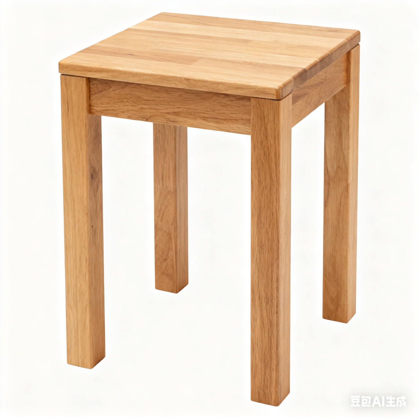 YesWood Utility Series Solid Wood Stools - 2-Pack, Walnut Finish, 75cm Height