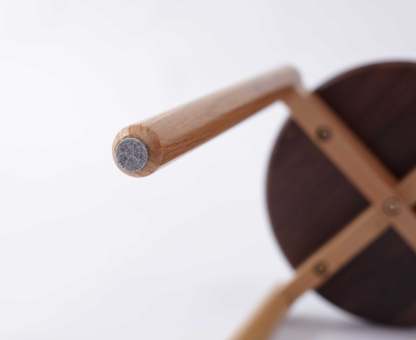 YesWood Utility Series Stackable Solid Wood Stools - 4-Pack&Beige Finish