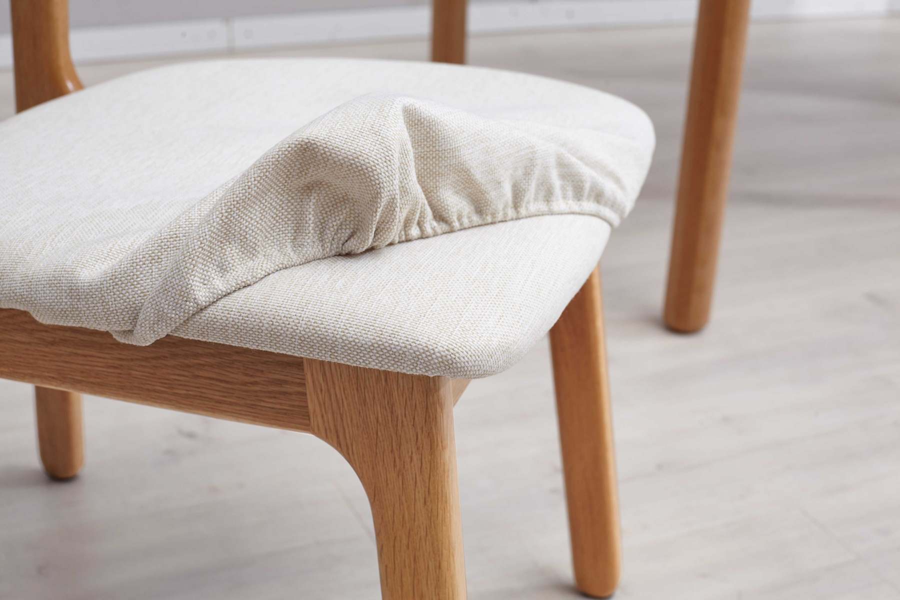 YesWood Utility Series Stackable Solid Wood Stools - 4-Pack&Beige Finish