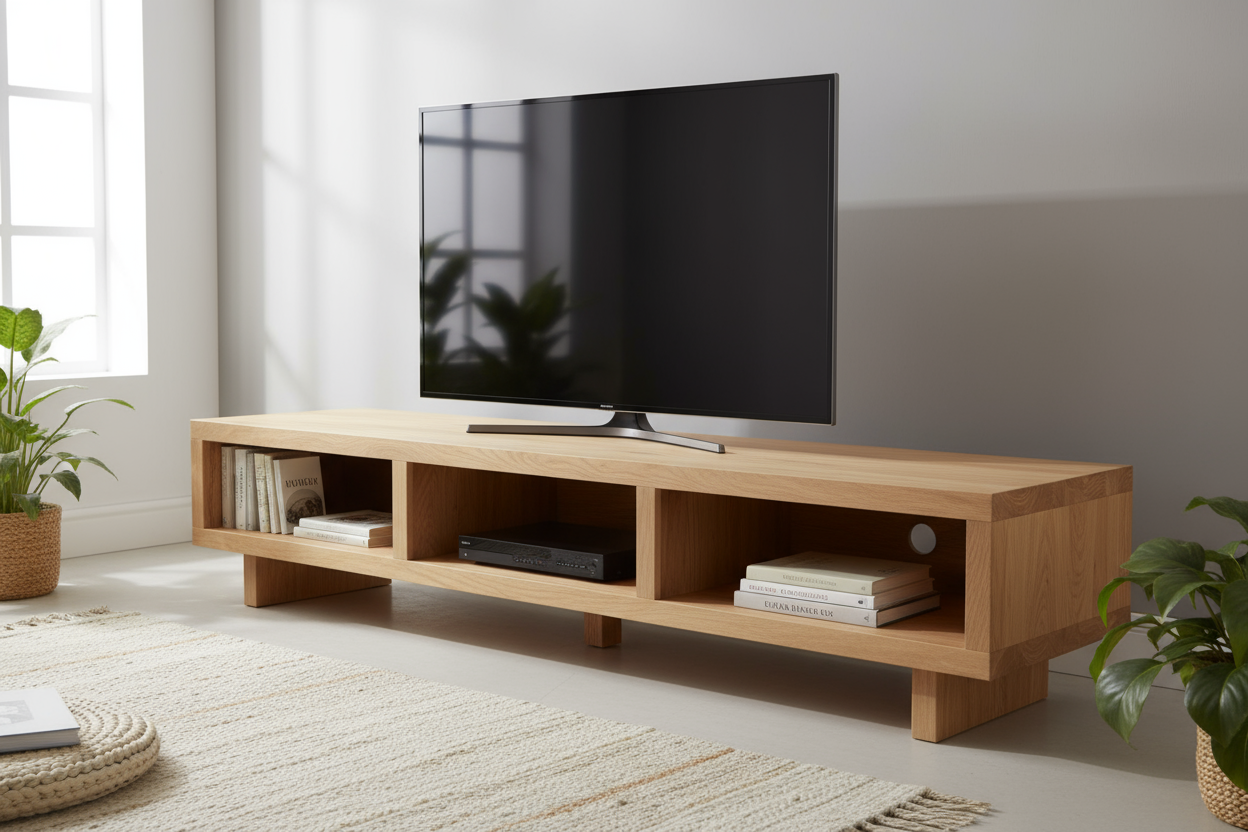 Wood TV-stand