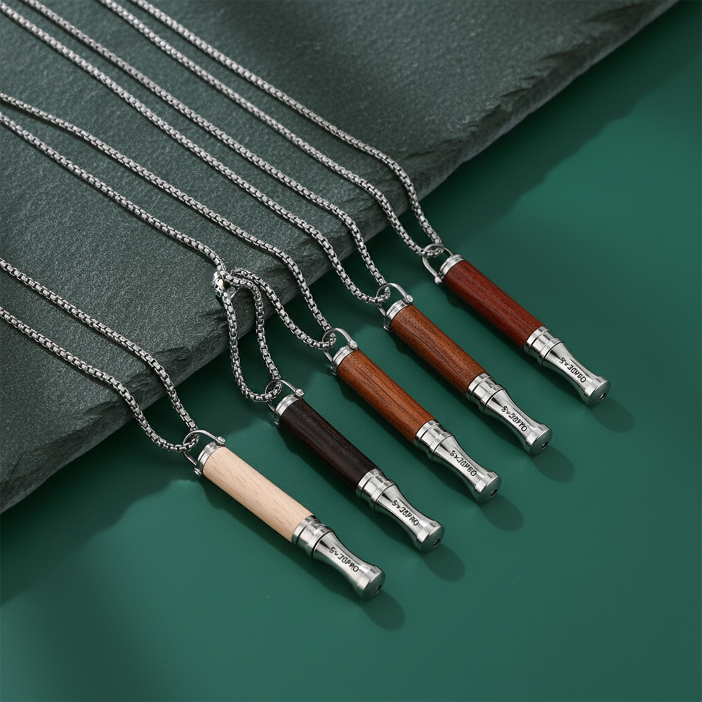 Redwood Breathing Necklace with Filter Cotton