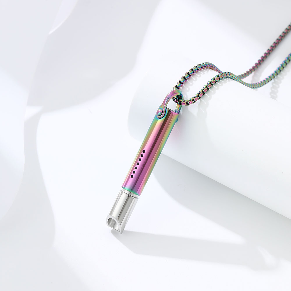 Adjustable Stainless Steel Breathing Necklace