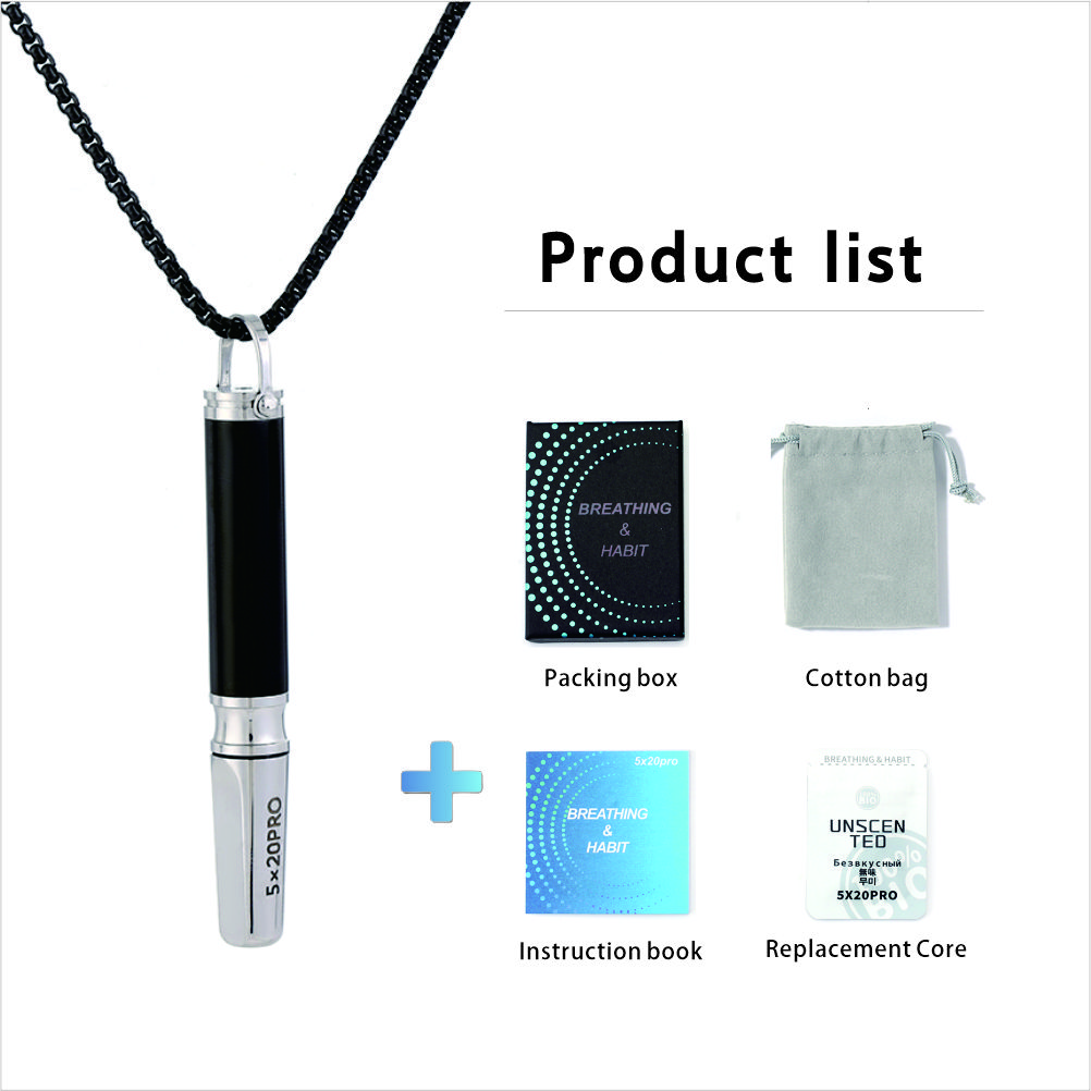 Sleek Stainless Steel Breathing Pendant Necklace