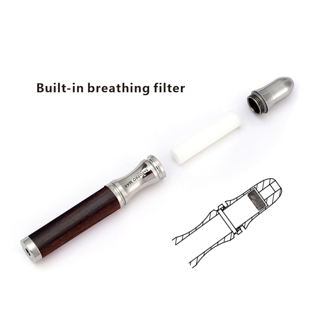 Anti-Stress Breathing Necklace with Precious Wood Pendant