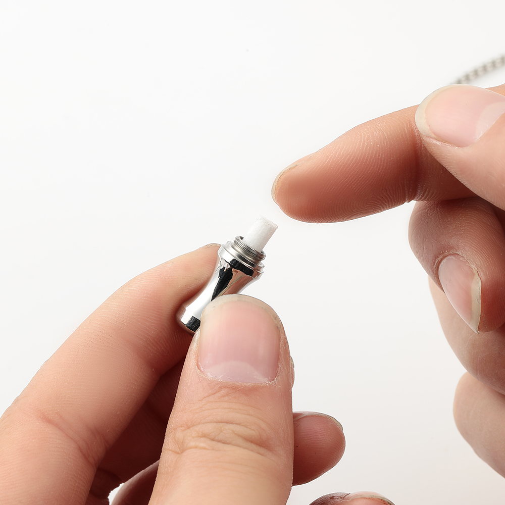 Brazilian Bloodwood & Steel Breath Trainer Pendant