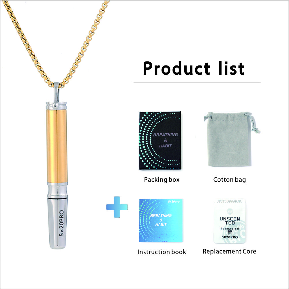 Sleek Stainless Steel Breathing Pendant Necklace