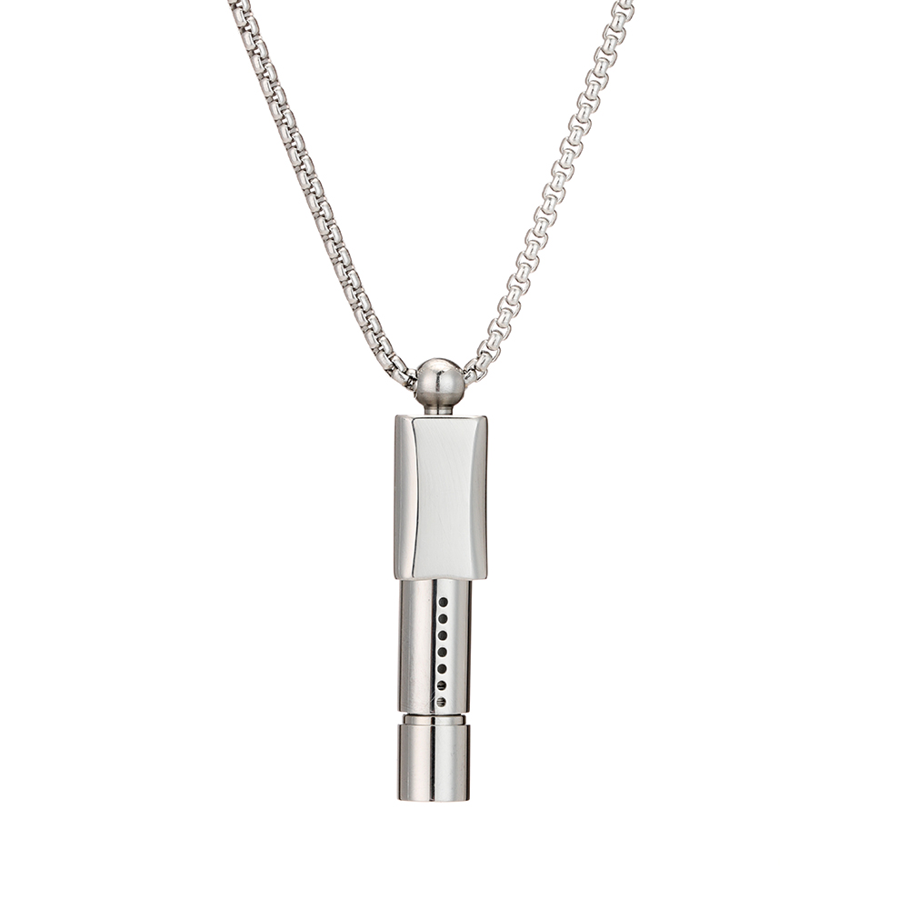 Adjustable Stainless Steel Breath Trainer Necklace