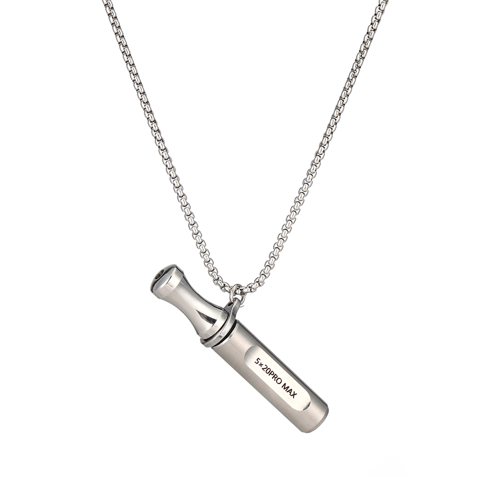 Stainless Steel Breathing Necklace for Anxiety Relief