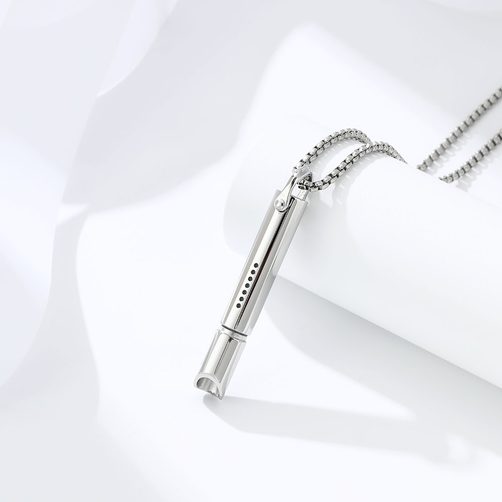 Adjustable Stainless Steel Breathing Necklace