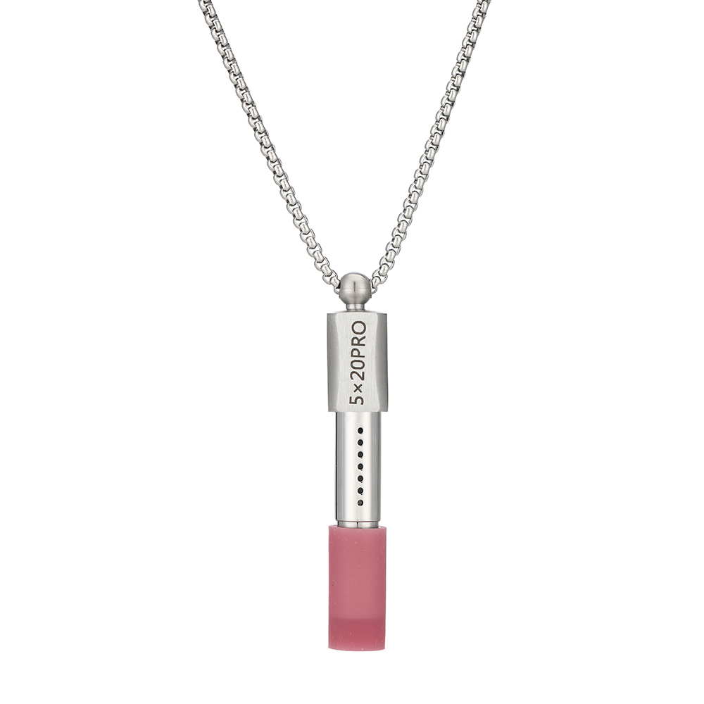 Adjustable Stainless Steel Breath Trainer Necklace