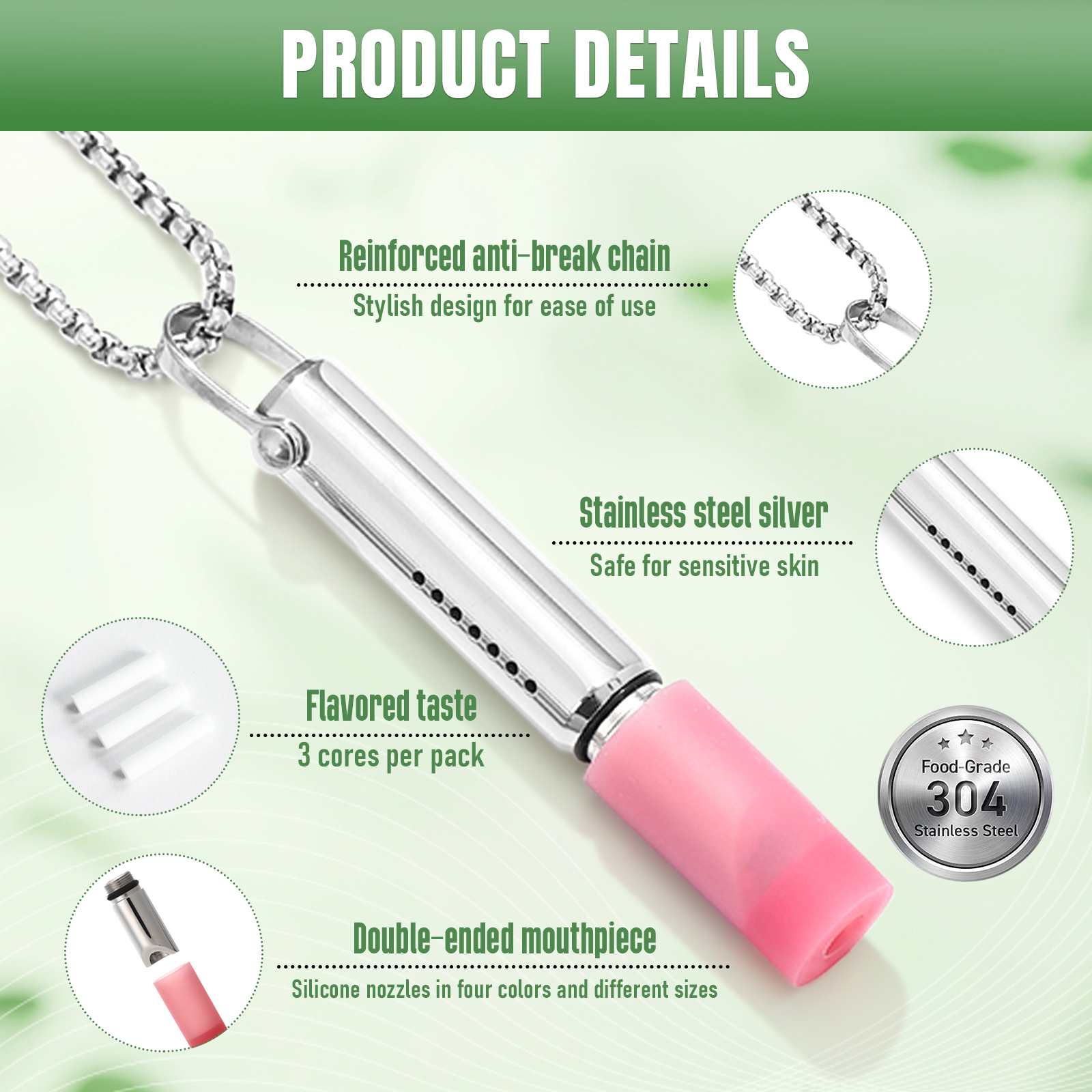 Mindful Adjustable Breathing Necklace – Breathe Calmly, Live Clearly