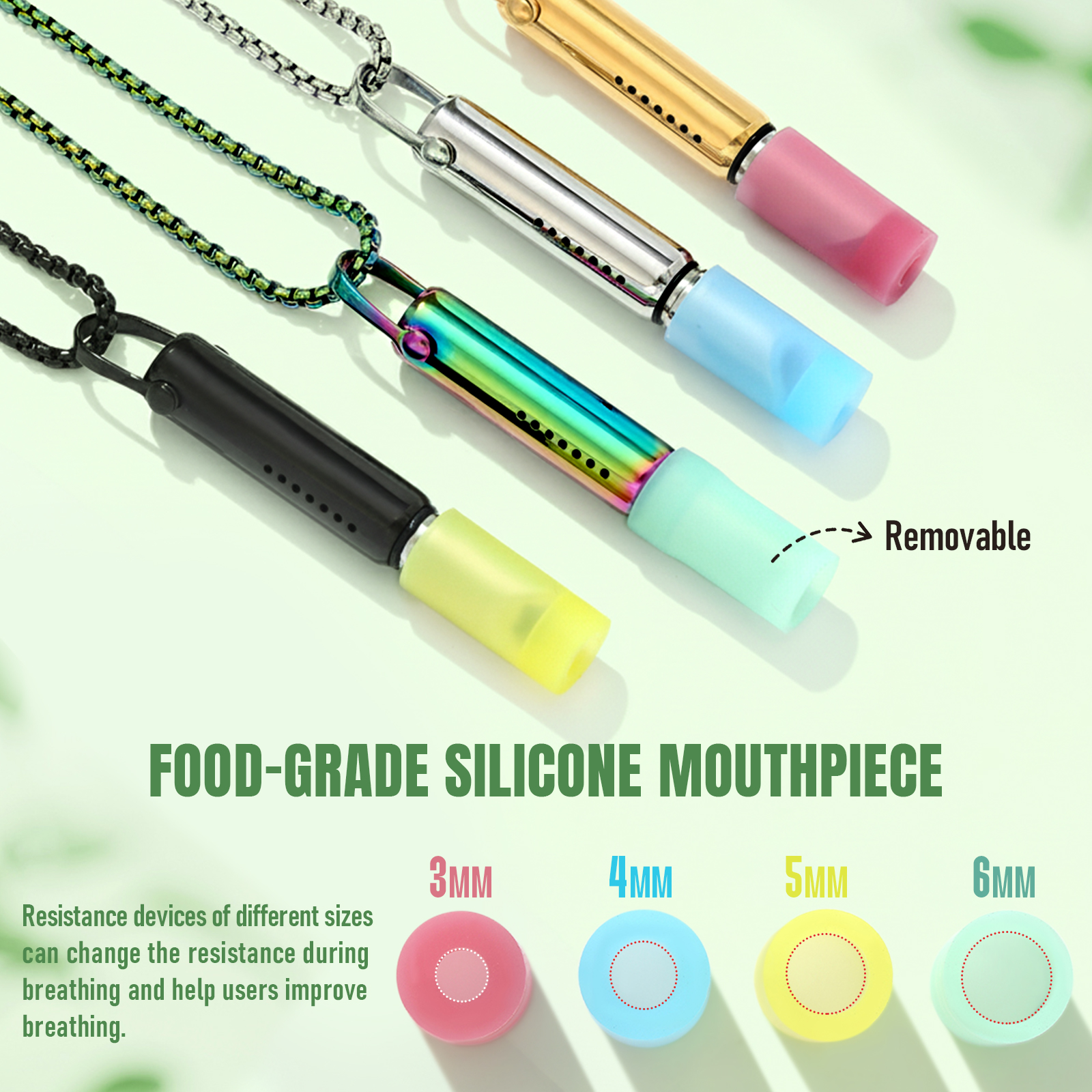 Mindful Adjustable Breathing Necklace – Breathe Calmly, Live Clearly