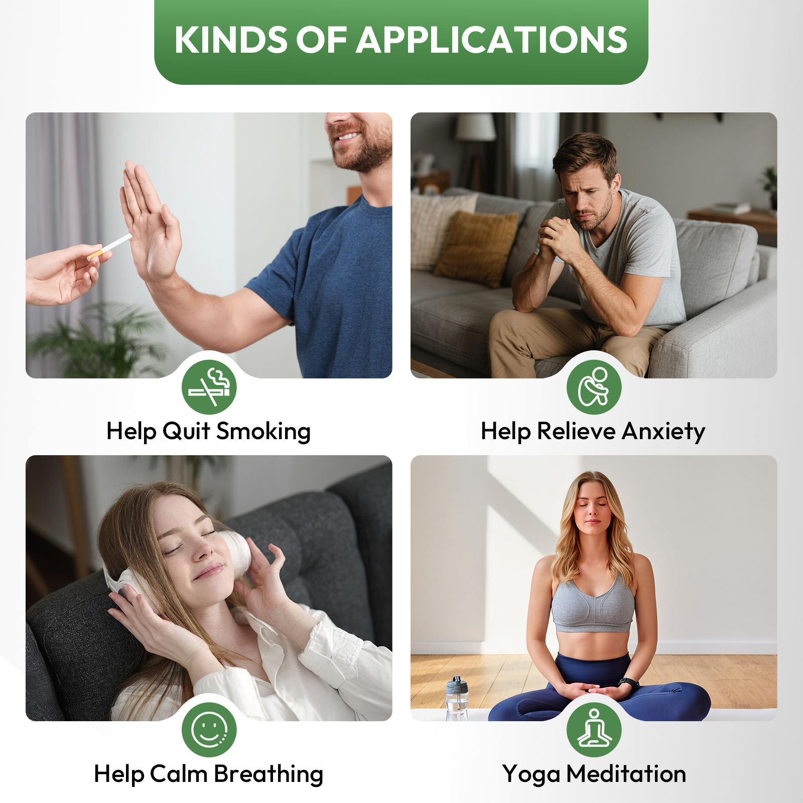 Stainless-Steel Breathing Necklace with Filter Cotton