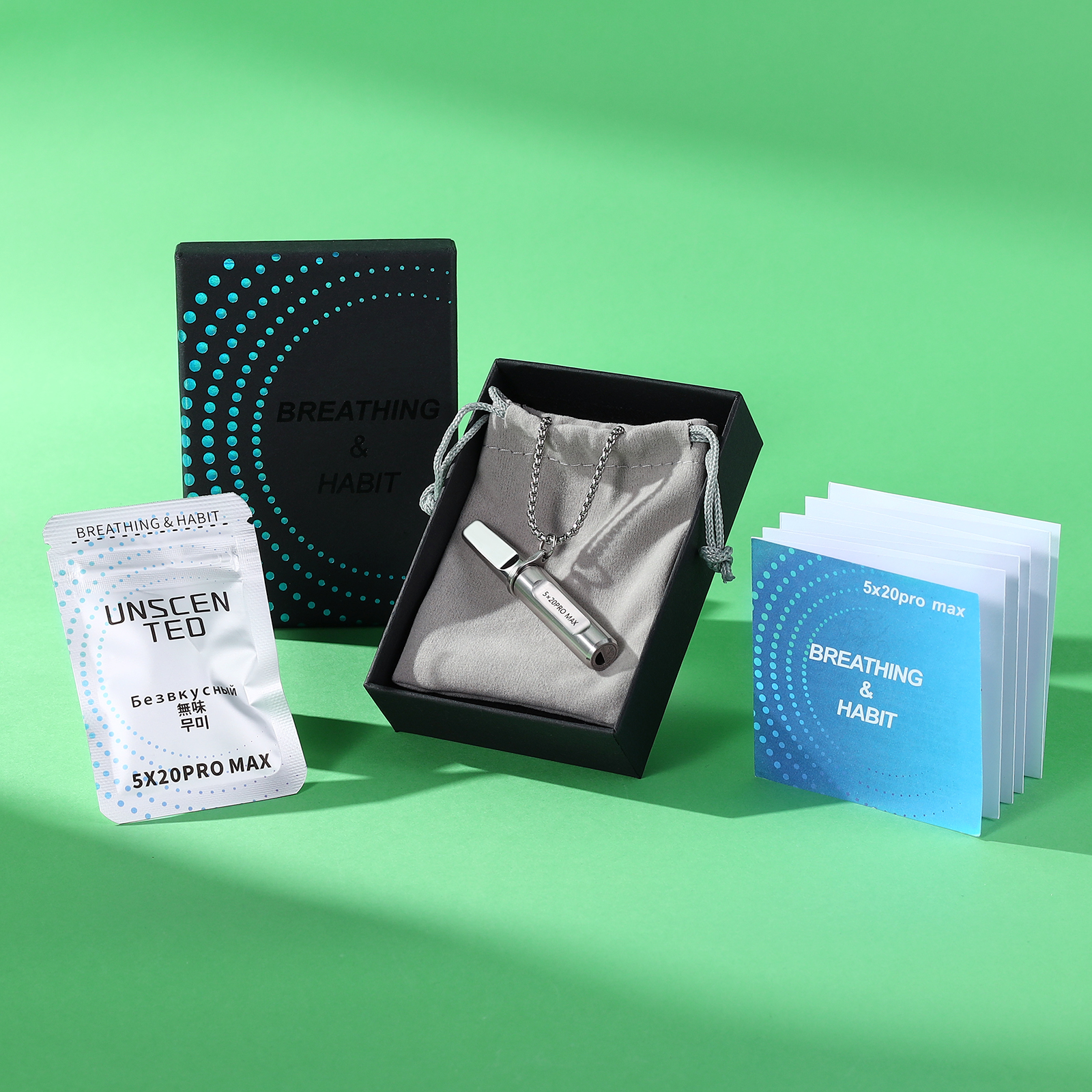 Mindful Breathing Necklace - Calm, Focus & Quit Support