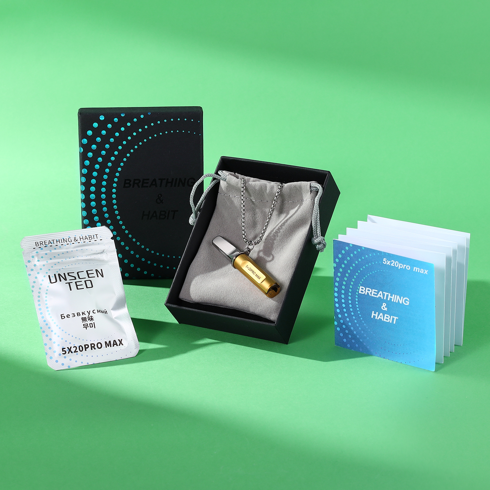 Mindful Breathing Necklace - Calm, Focus & Quit Support