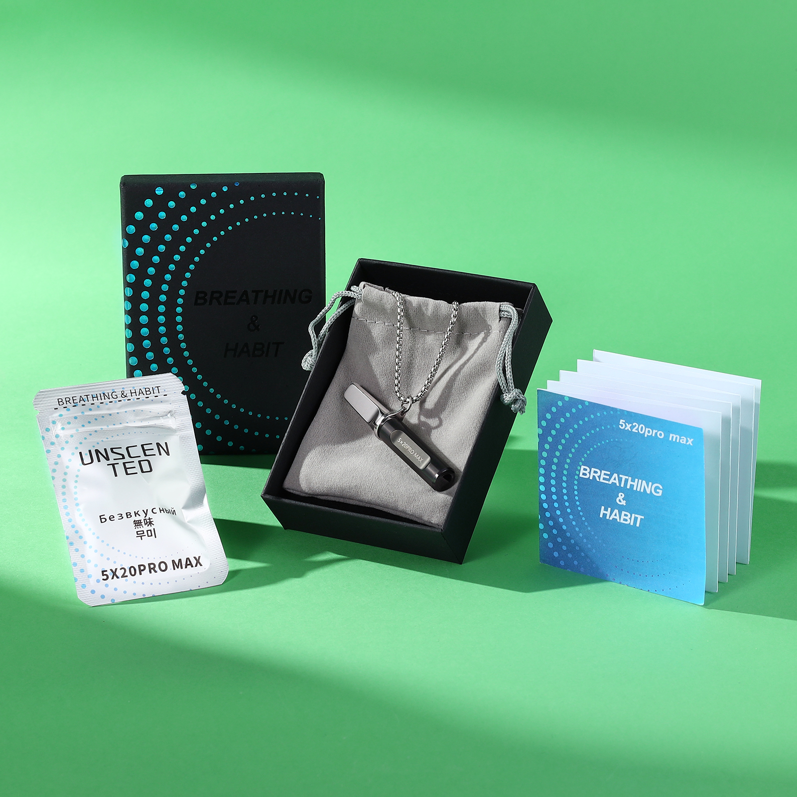 Mindful Breathing Necklace - Calm, Focus & Quit Support