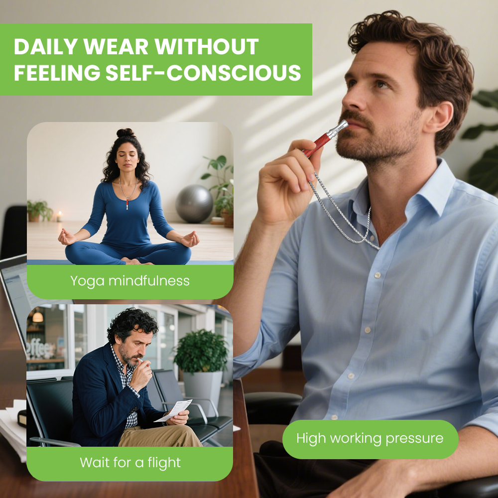 Redwood Breathing Necklace with Filter Cotton