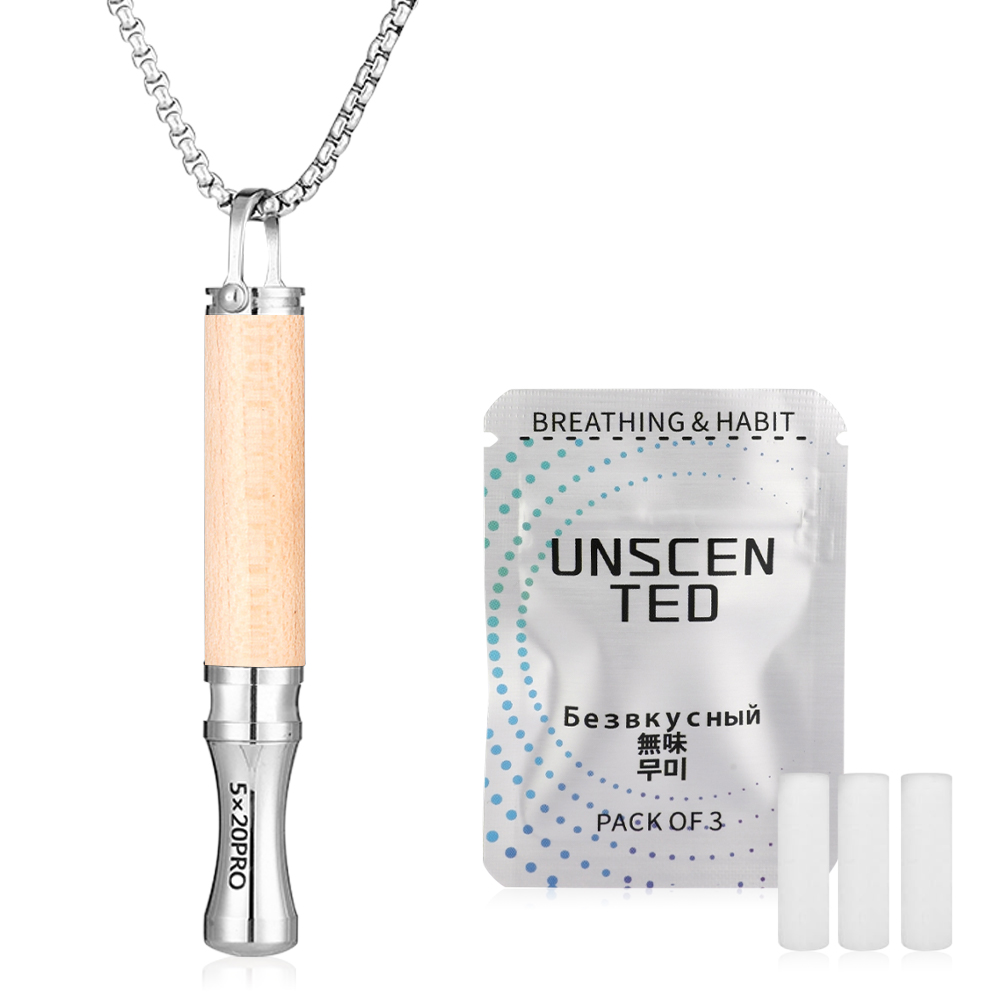 Redwood Breathing Necklace with Filter Cotton